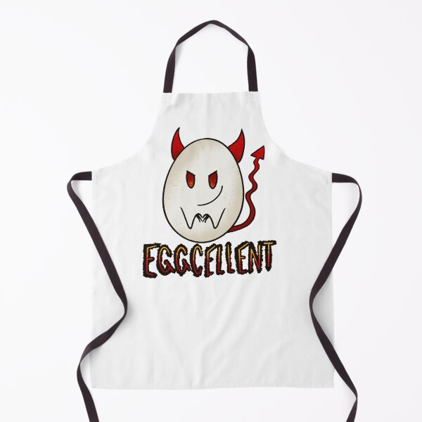 Item preview, Eggcellent Devil Egg - Funny Pun Cartoon Illustration designed and sold by TheArtOfTreble.
