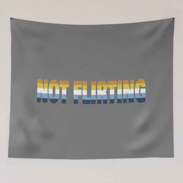 Item preview, NOT FLIRTING aroace flag designed and sold by cringewizard.