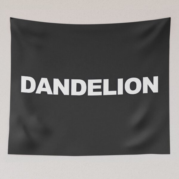 Item preview, DANDELION — White Minimal Bold Type Statement designed and sold by WORDPAUSE.