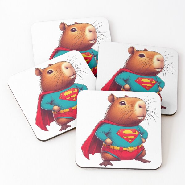 Item preview, Super Capybara – Cute Superhero Animal Illustration designed and sold by Yeye´s Shop.