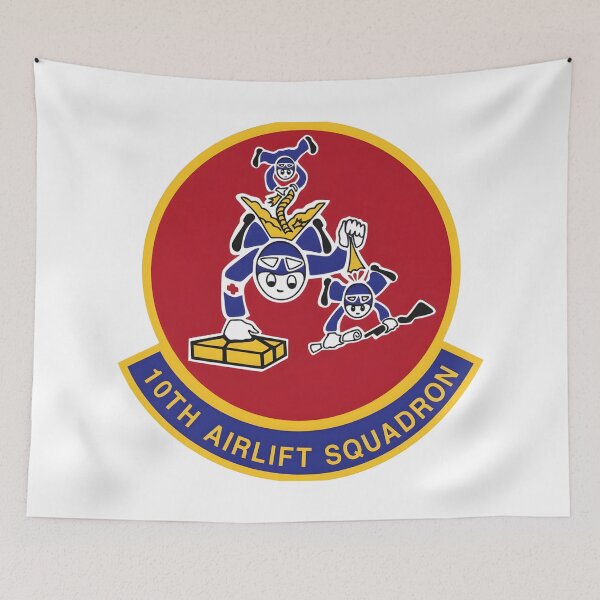 Item preview, 10th Airlift Squadron Military Patch Design designed and sold by CharlieDesings.