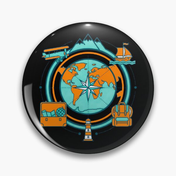 Item preview, Retro Global Explorer Emblem - Vintage World Map & Travel Icons designed and sold by AbulailArt.