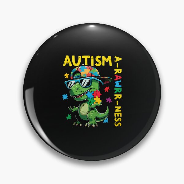 Item preview, Autism A Rawr Ness Awareness Dino Trex Asd Toddler Boys Kids designed and sold by Imalyanmani.