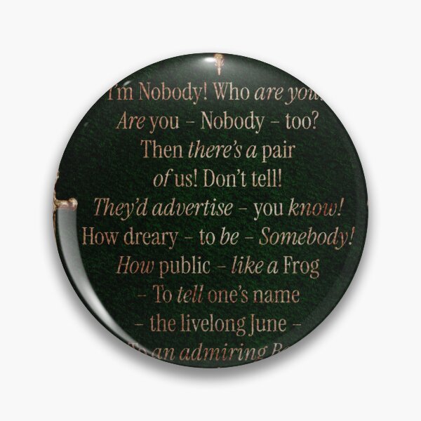Item preview, Castlecore Aesthetic Emily Dickinson Quote Watercolor I am Nobody Frog Watercolor designed and sold by Monica Laipple.