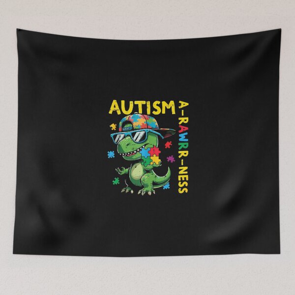 Item preview, Autism A Rawr Ness Awareness Dino Trex Asd Toddler Boys Kids designed and sold by Imalyanmani.