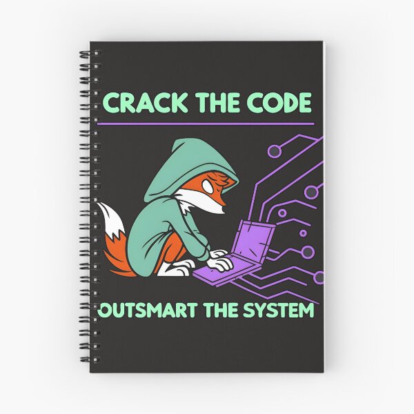 Item preview, Crack The Code Outsmart The System Neon Fox Hacker designed and sold by Zenith Design.