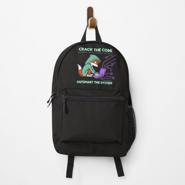 Item preview, Crack The Code Outsmart The System Neon Fox Hacker designed and sold by Zenith Design.