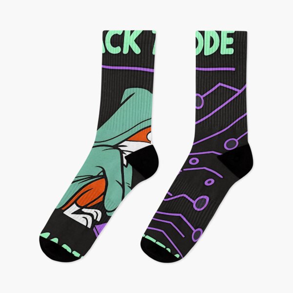 Item preview, Crack The Code Outsmart The System Neon Fox Hacker designed and sold by Zenith Design.