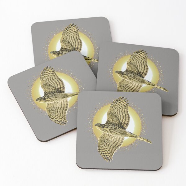 Item preview, Flying Cooper's Hawk in front of a Painted Sun designed and sold by Wild DeZigns .