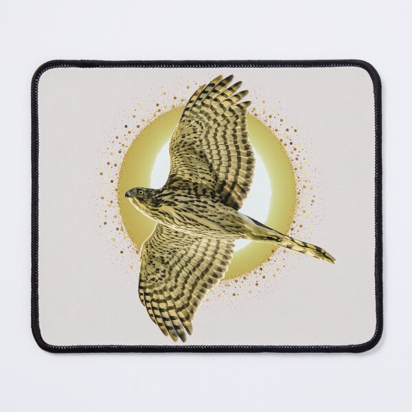 Item preview, Flying Cooper's Hawk in front of a Painted Sun designed and sold by Wild DeZigns .