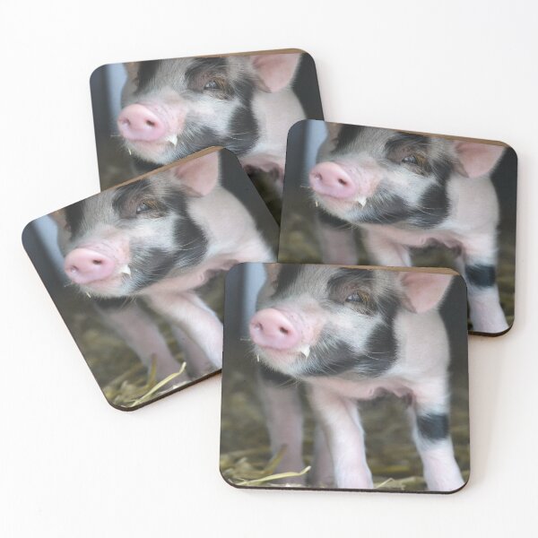 Item preview, Piglet with a milk moustache designed and sold by BarryMayfield.