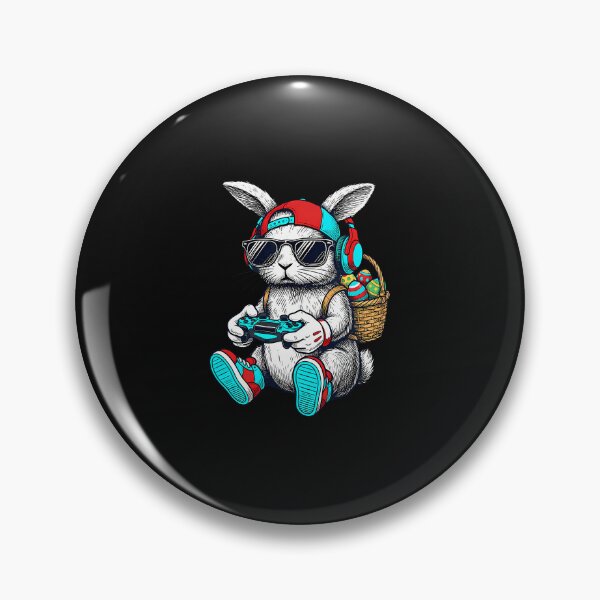 Artikelvorschau, Gamer Osterhase spielt Videospiele Osterei entworfen und verkauft von Imalyanmani.