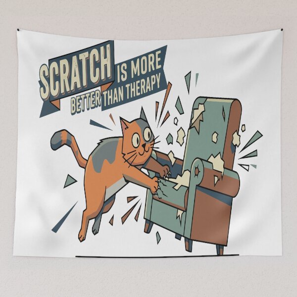 Item preview, cat scratch Sassy Cat Attitudes designed and sold by Uglyandcute.