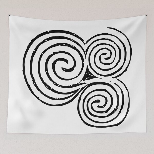Item preview, Newgrange Entrance Stone Triple Spiral | Celtic Triskelion, Celtic Symbols designed and sold by Time Nomads.