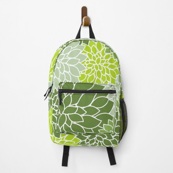 Item preview, Floral Pattern Illustration Style Green Dahlia Design for Modern Home Decor Enthusiasts designed and sold by RickE.