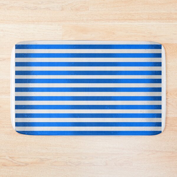 Item preview, Blue White Striped Pattern - Metallic Horizontal Stripes Seamless designed and sold by TheArtOfTreble.