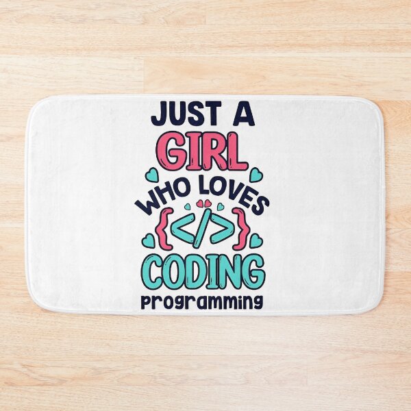 Item preview, Just A Girl Who Loves Coding & Programming Flower Tech designed and sold by Zenith Design.