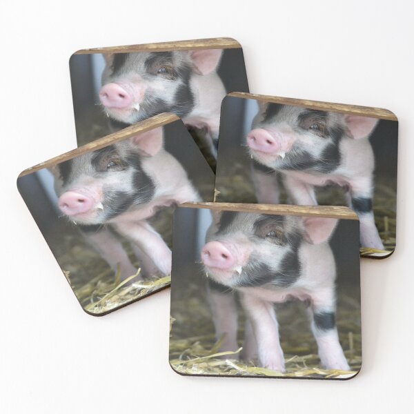 Item preview,  Piglet with a milk moustache looking designed and sold by BarryMayfield.