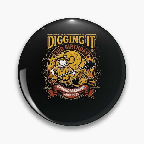 Item preview, Kids Project 3 Digging it 3rd Boy Birthday 3 Years Old  designed and sold by BHMARTS.