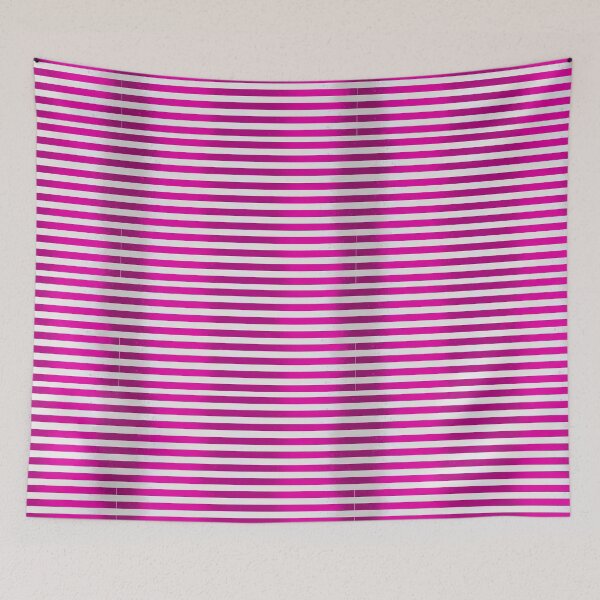 Item preview, Hot Pink Silver Striped Pattern - Metallic Horizontal Stripes Seamless designed and sold by TheArtOfTreble.