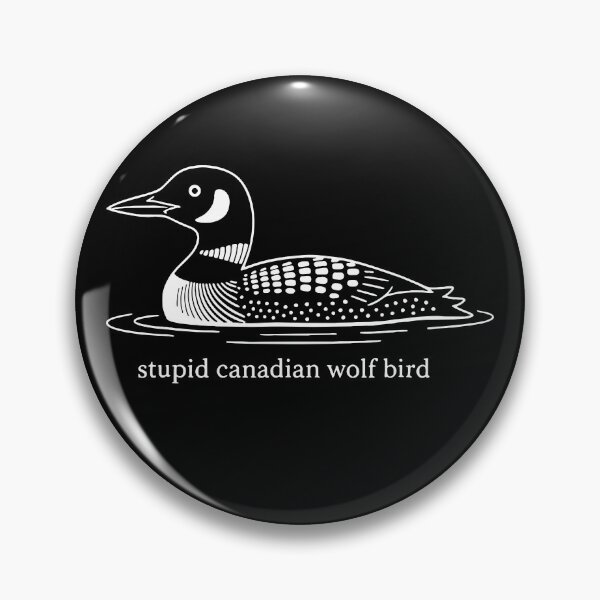 Item preview, Funny Stupid Canadian Wolf Bird Loon Hockey Wildlife Design designed and sold by srowdy.