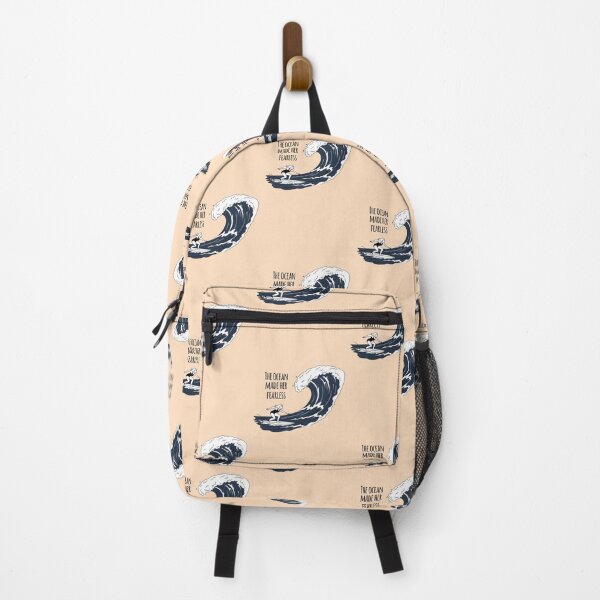 Item preview, The Ocean Made Her Fearless – Surfer Girl Facing the Wave designed and sold by Sea Gem.