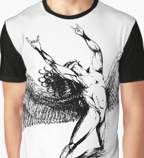 Camiseta gráfica ICARUS LANZA LAS CUERNAS - *** negro encuentra gemas ocultas en mi cartera ***
