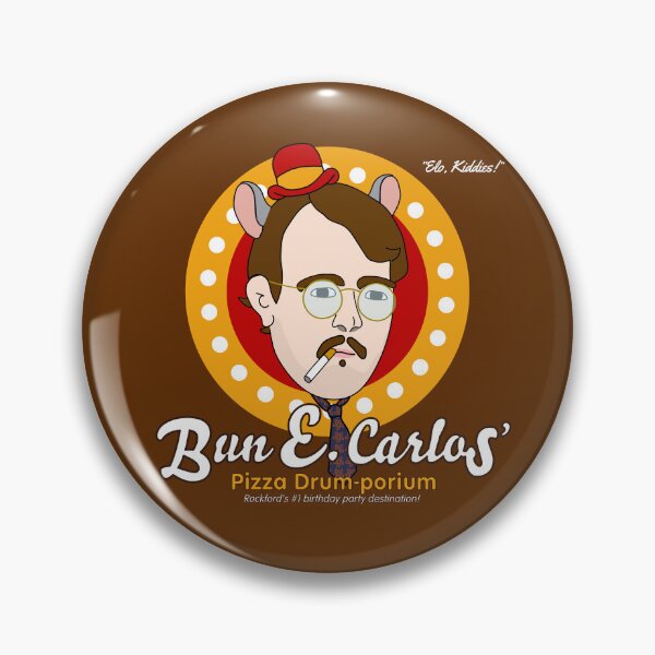 Item preview, Bun E Carlos' Pizza Drum-porium designed and sold by BummerStickers.