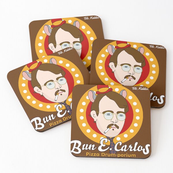 Item preview, Bun E Carlos' Pizza Drum-porium designed and sold by BummerStickers.