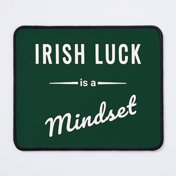Item preview, Irish Luck Mindset Quote Typography Design designed and sold by SouthVibeDesign.
