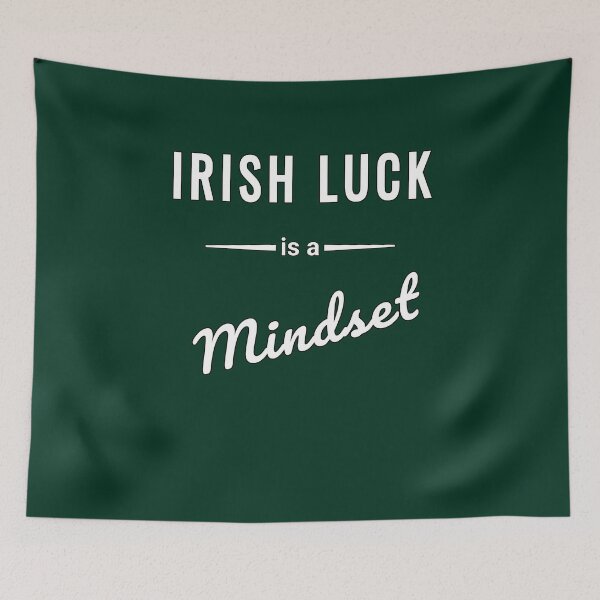 Item preview, Irish Luck Mindset Quote Typography Design designed and sold by SouthVibeDesign.