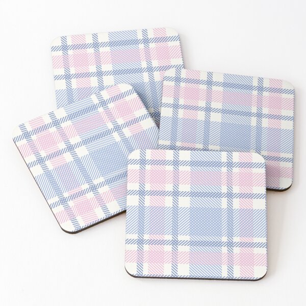 Item preview, Grandmillenial plaid in blue and pink designed and sold by FrancesPoff.