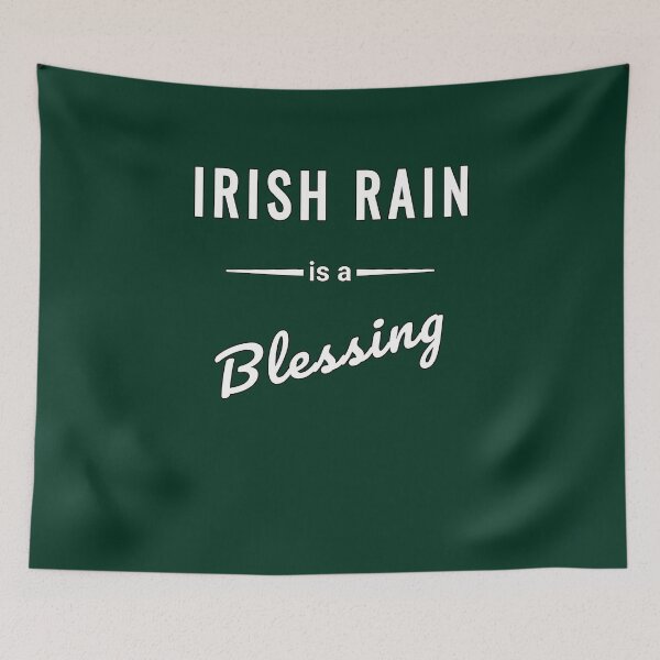 Item preview, Irish Rain Blessing Saying Typography Design designed and sold by SouthVibeDesign.