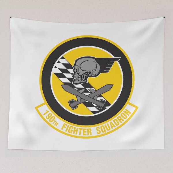 Item preview, Official Emblem of the 190th Fighter Squadron "Skull and Crossbombs" designed and sold by CharlieDesings.
