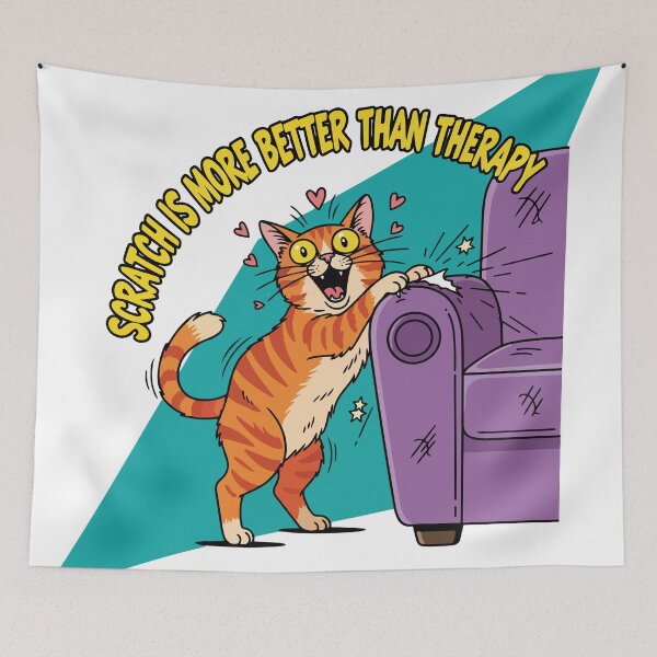 Item preview, cat scratch Sassy Cat Attitudes designed and sold by Uglyandcute.