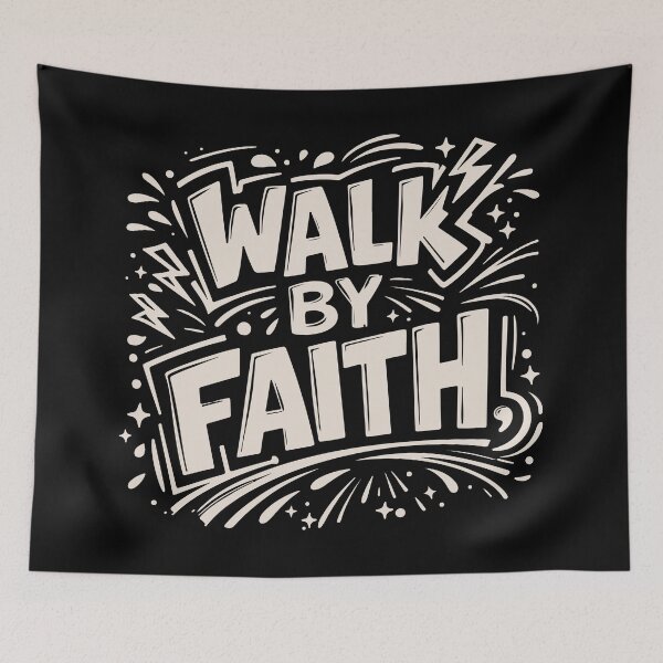 Item preview, Walk by Faith - Christian designed and sold by Verse & Vibes.