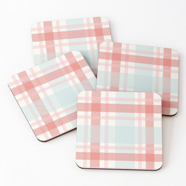 Item preview, Grandmillenial plaid in red and aqua teal designed and sold by FrancesPoff.