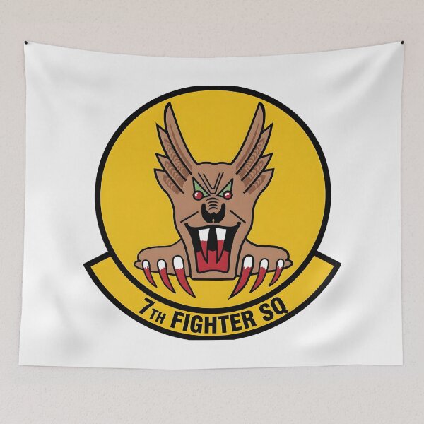 Item preview, US Air Force 7th Fighter Squadron "Screamin' Demons" Emblem designed and sold by CharlieDesings.