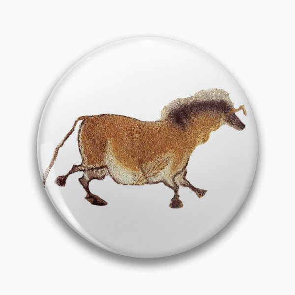Item preview, Cave Painting Horse - Highland Cow Vintage Engraving Farm Animal Illustration for Rustic Decor Lovers designed and sold by RickE.