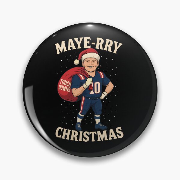 Item preview, Drake Maye Christmas Retro designed and sold by Jest-tee.
