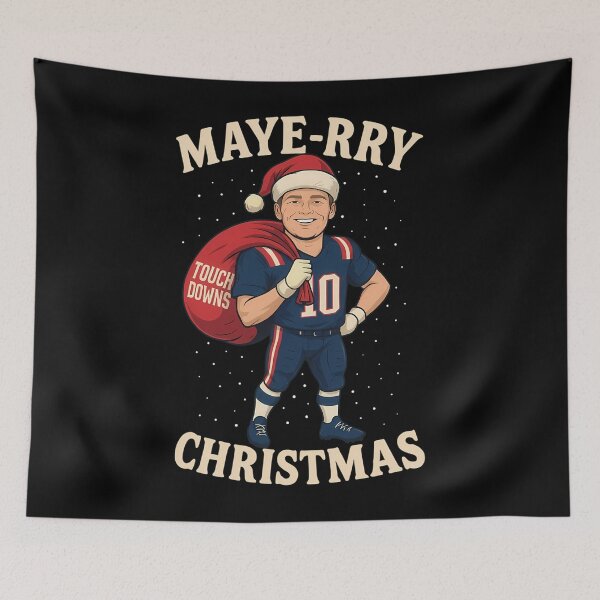 Item preview, Drake Maye Christmas Retro designed and sold by Jest-tee.