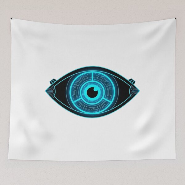 Item preview, Cyber Pulse Anime Eye – Futuristic Neon Design designed and sold by AD-NOVA!!!.