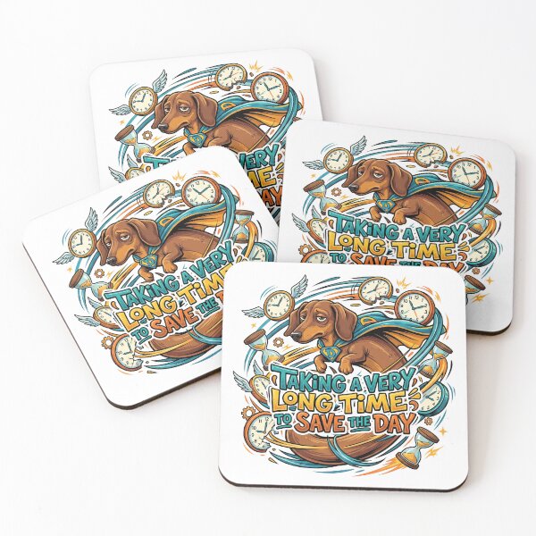 Item preview, Long Dachshund Hero Taking A Very Long Time Now designed and sold by Tong4130.