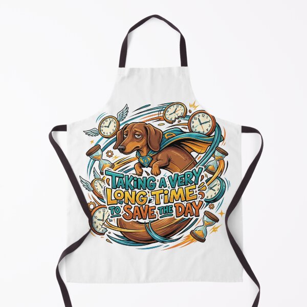 Item preview, Long Dachshund Hero Taking A Very Long Time Now designed and sold by Tong4130.