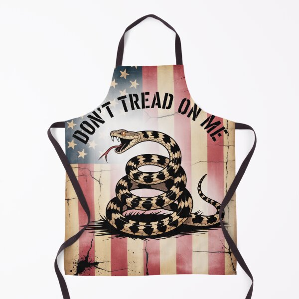 Item preview, Don’t Tread On Me – Vintage Grunge Rattlesnake Flag Illustration designed and sold by OldGloryForge.