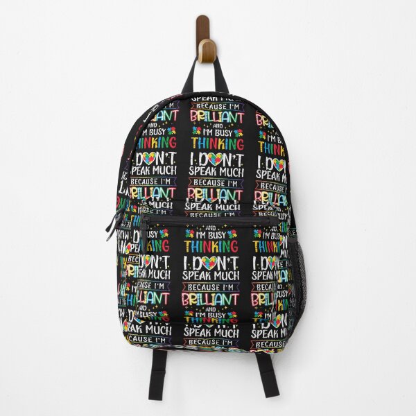 Item preview, I Dont Speak Much Im Brilliant Autism Awareness Kids Youth designed and sold by Trungles-tee.