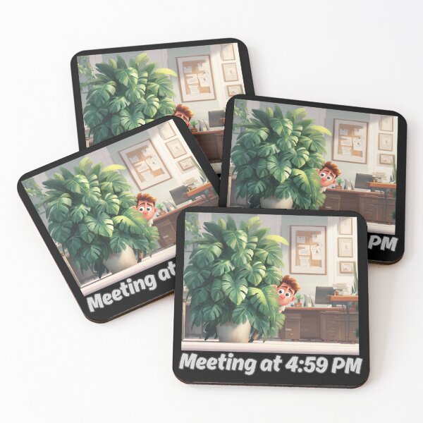 Item preview, Meeting Scheduled at 4:59PM designed and sold by bubblyrainbow.
