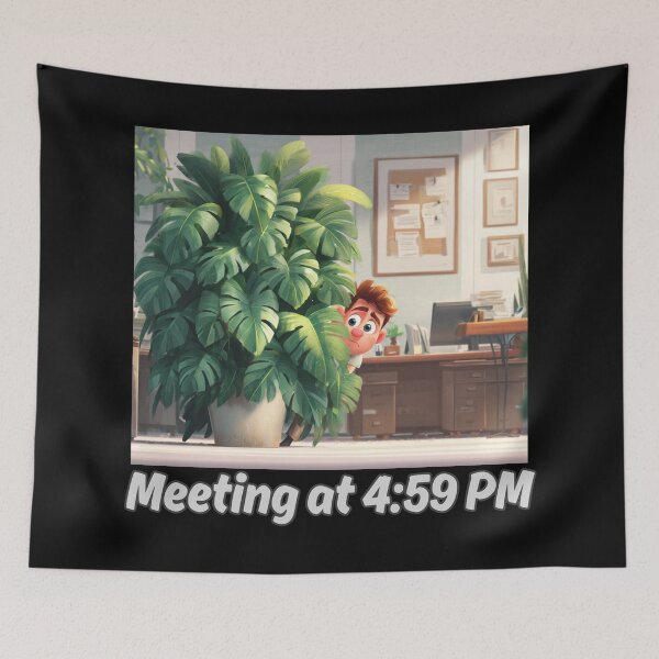 Item preview, Meeting Scheduled at 4:59PM designed and sold by bubblyrainbow.