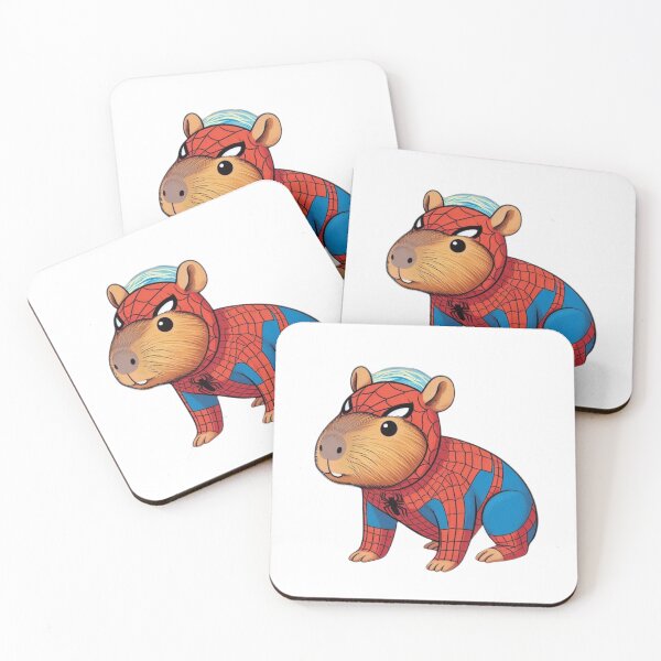 Item preview, Spider Hamster – Cute Superhero Capibara Illustration designed and sold by Yeye´s Shop.