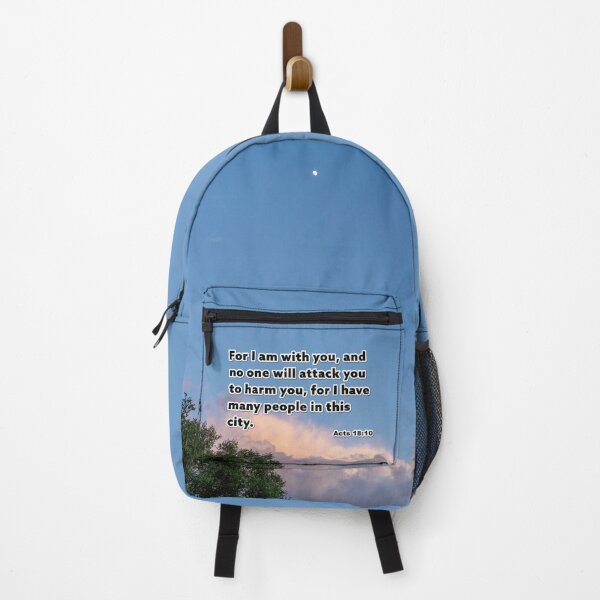 Item preview, Acts 18 10 For I am with you - Inspirational Bible Verse designed and sold by InsprtnlArtbyDP.